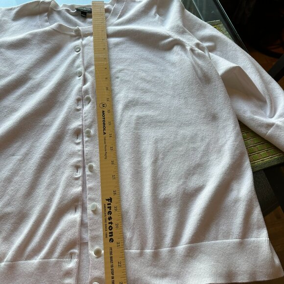 Talbot's white, button front long sleeved sweater, size 2X - Picture 11 of 11
